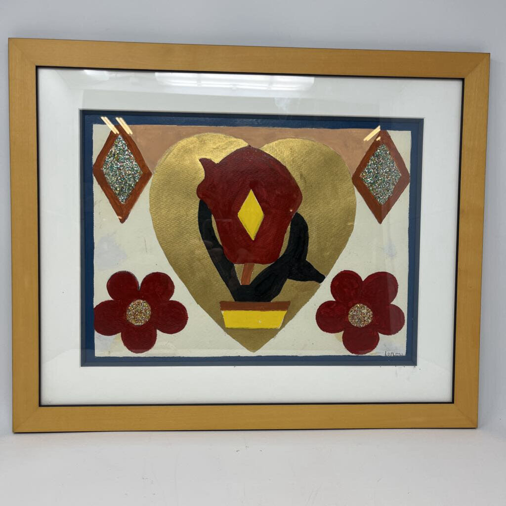 Folk Art Flower Leroy Baxter Ashville, NC