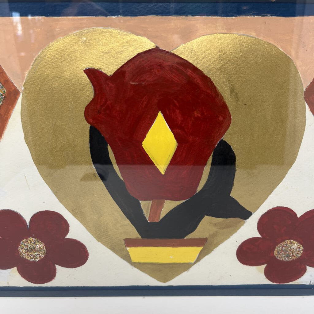 Folk Art Flower Leroy Baxter Ashville, NC
