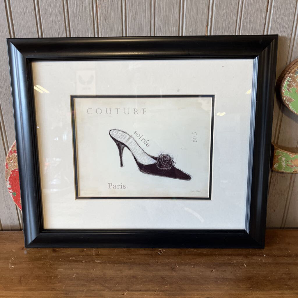 Framed Shoe Art 15x13 Emily Adams