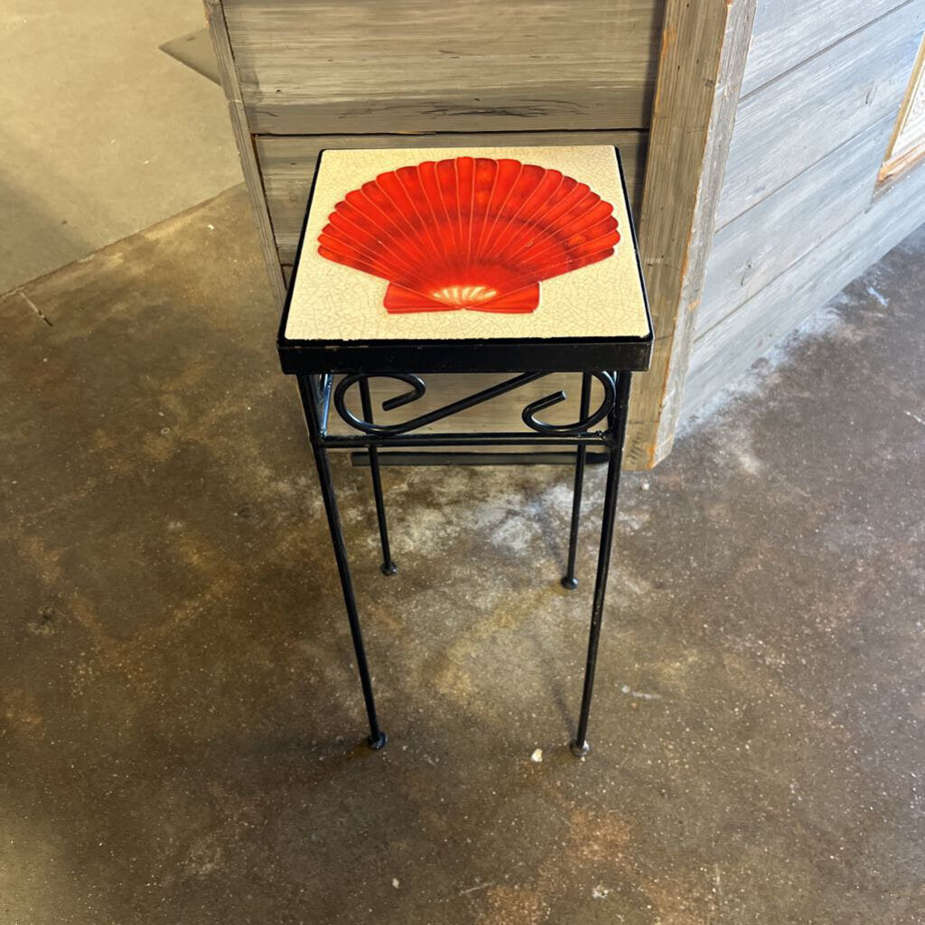 Plant Stand w/ Shell Tile