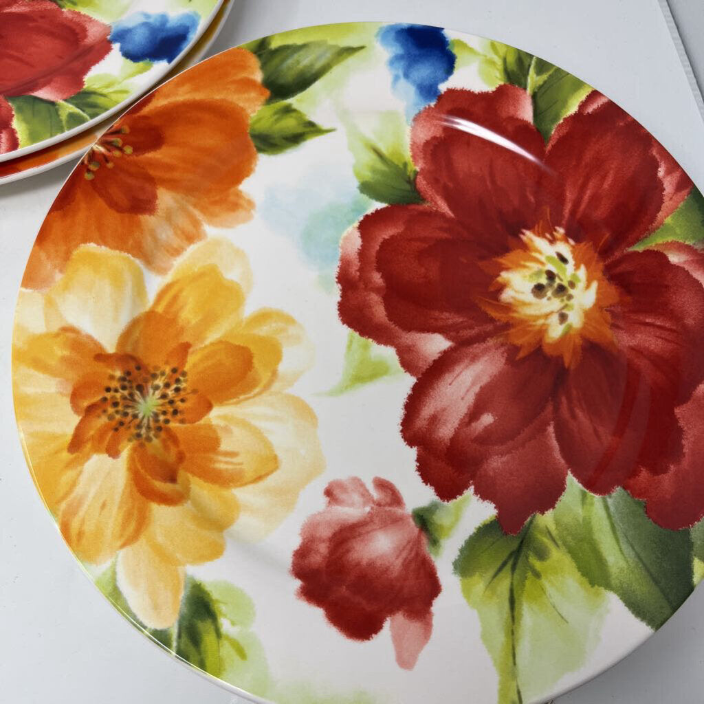 Set of 6 Dinner Plates- Flowers