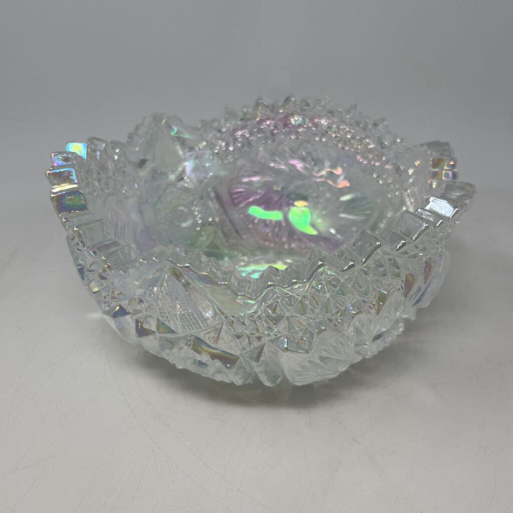 Opalescent Lead Crystal Bowl