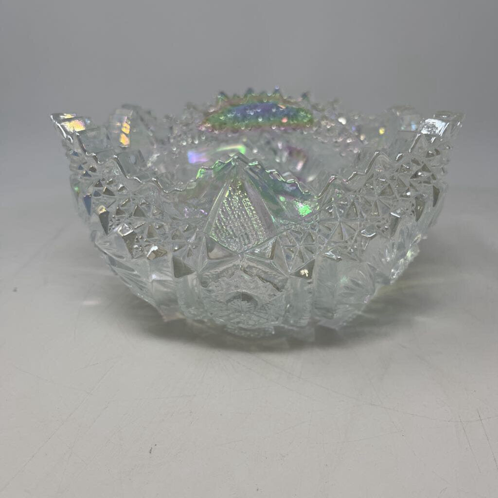 Opalescent Lead Crystal Bowl