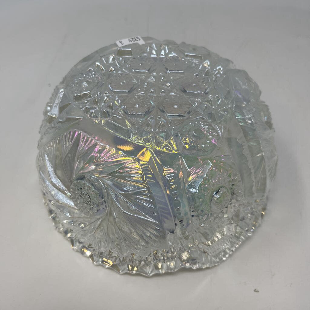 Opalescent Lead Crystal Bowl