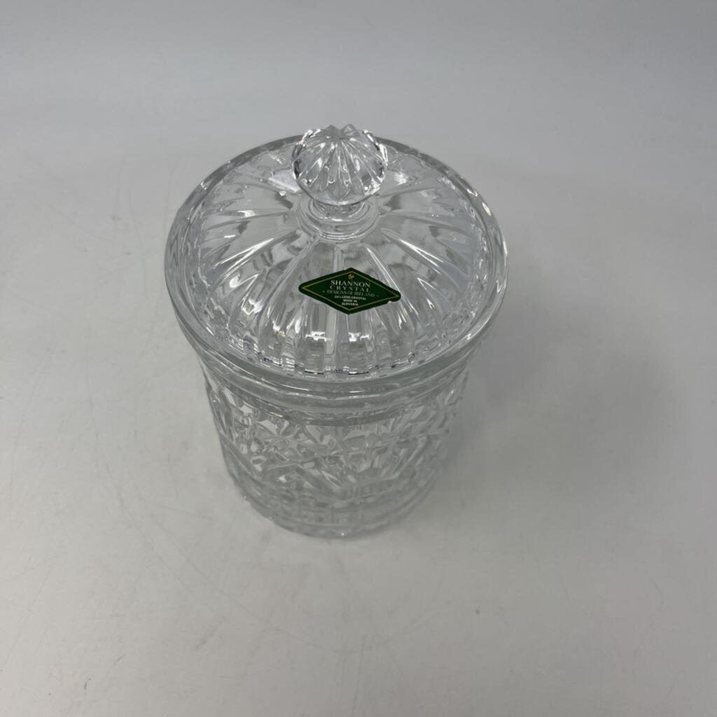 Crystal Biscuit Jar with Lid