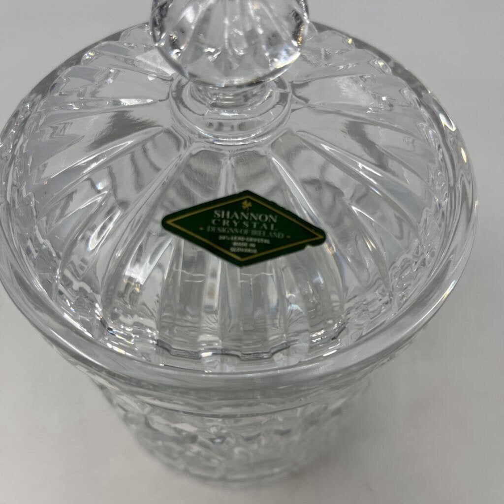 Crystal Biscuit Jar with Lid