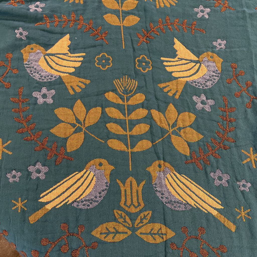 Full Reversible Bird Throw/Blanket
