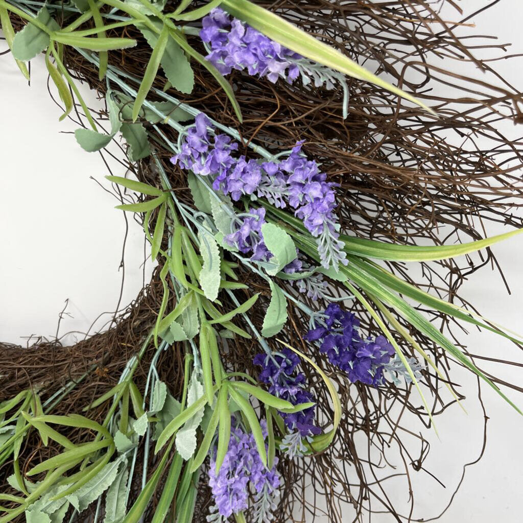 Lavender Twig Wreath