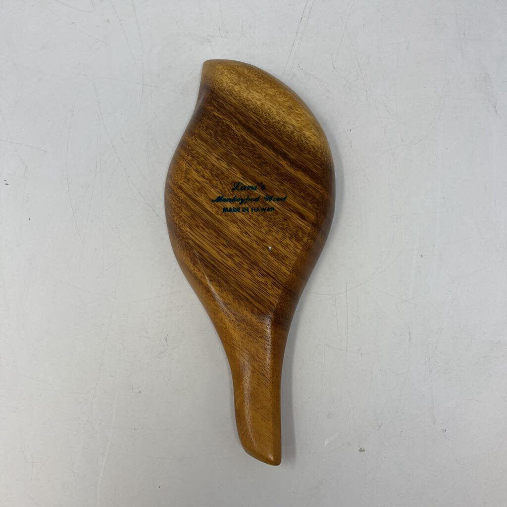 Vintage Wood Leaf Dish