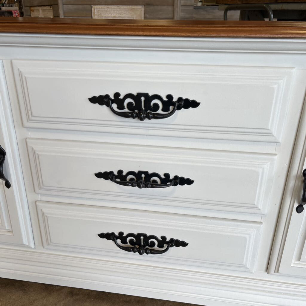 3 Drawer Painted Console 66x16.5x29