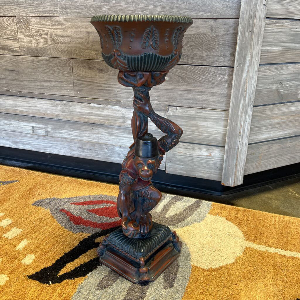 Monkey Statue Plant Holder 22"
