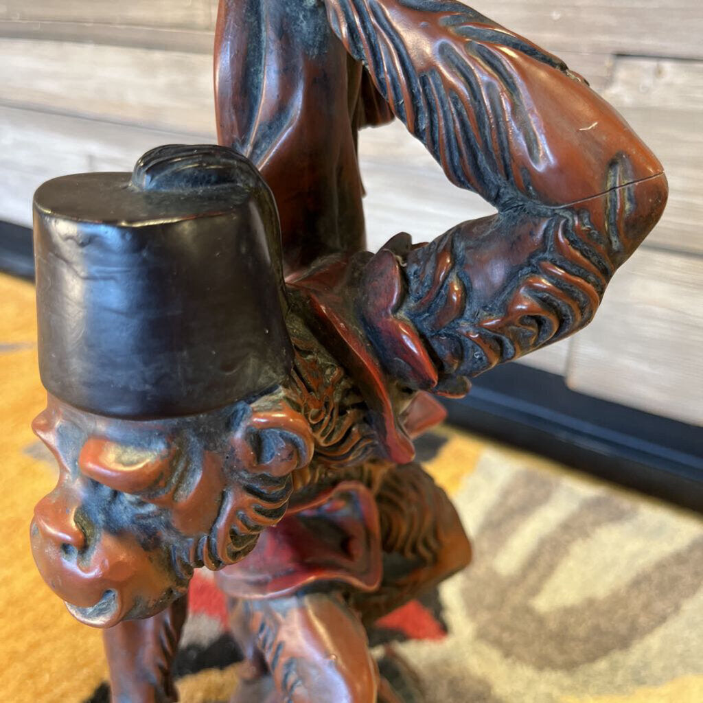 Monkey Statue Plant Holder 22"
