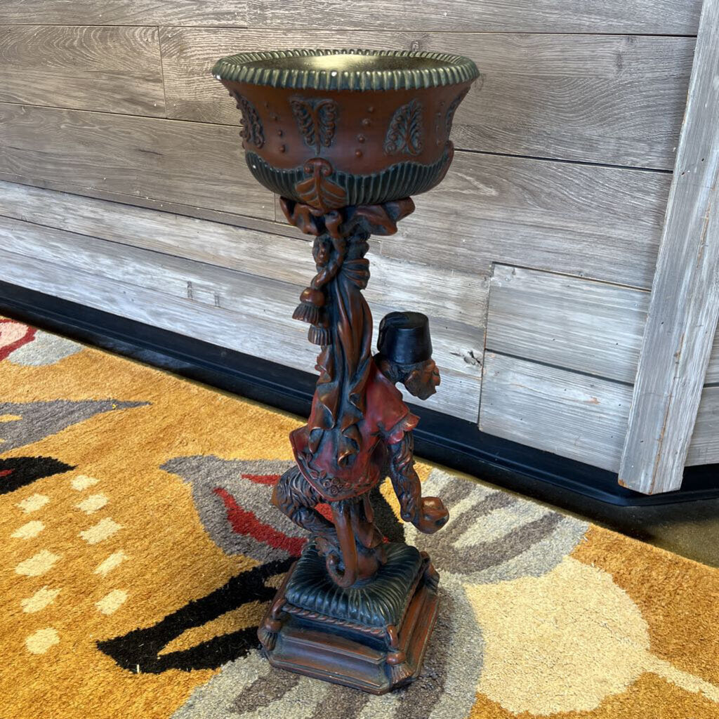 Monkey Statue Plant Holder 22"
