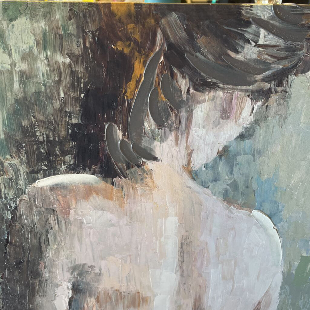 "Quiet Moment" Nude Art on Canvas 22x28