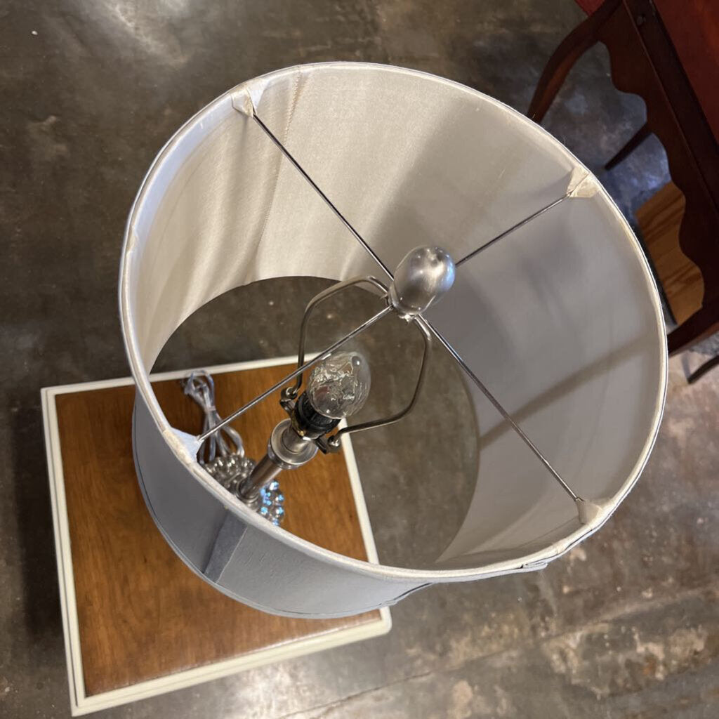 Tall Metal/ Glass Buffet Lamps