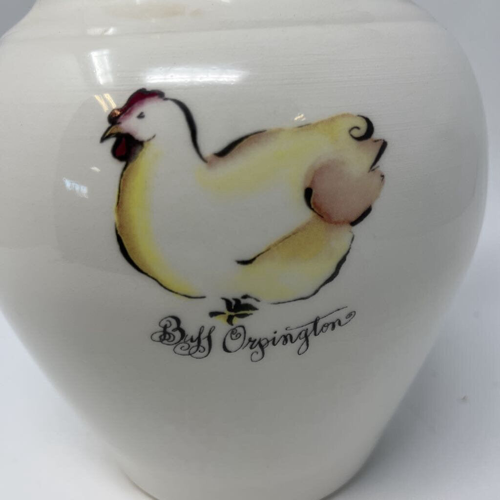 Ceramic Italian Pitcher w/ Chickens
