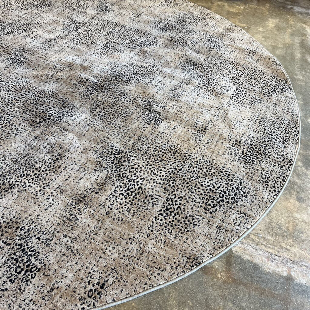10ft Leopard print Round Rug