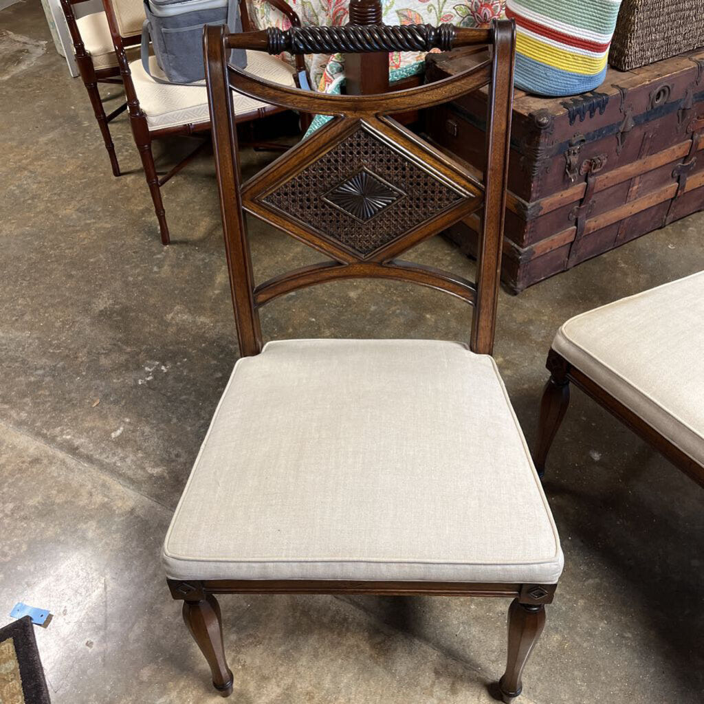 Set of 4 Regency Dining Chair w/ Cane Accent