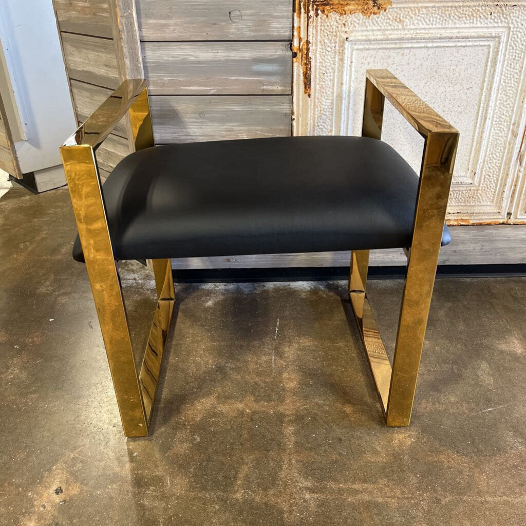 Sophia Bench Leather/Metal (RTS$449)