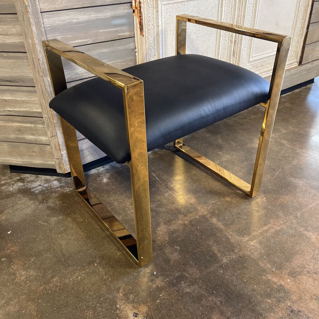 Sophia Bench Leather/Metal (RTS$449)