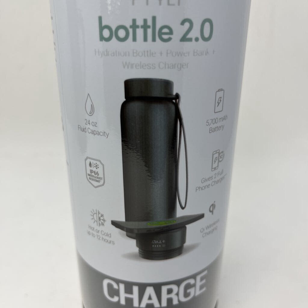 Metal Water Bottle w/ Charging Station