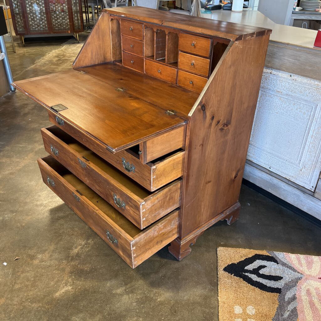 Vintage Secretary w/ Drawers 37.5x20x42