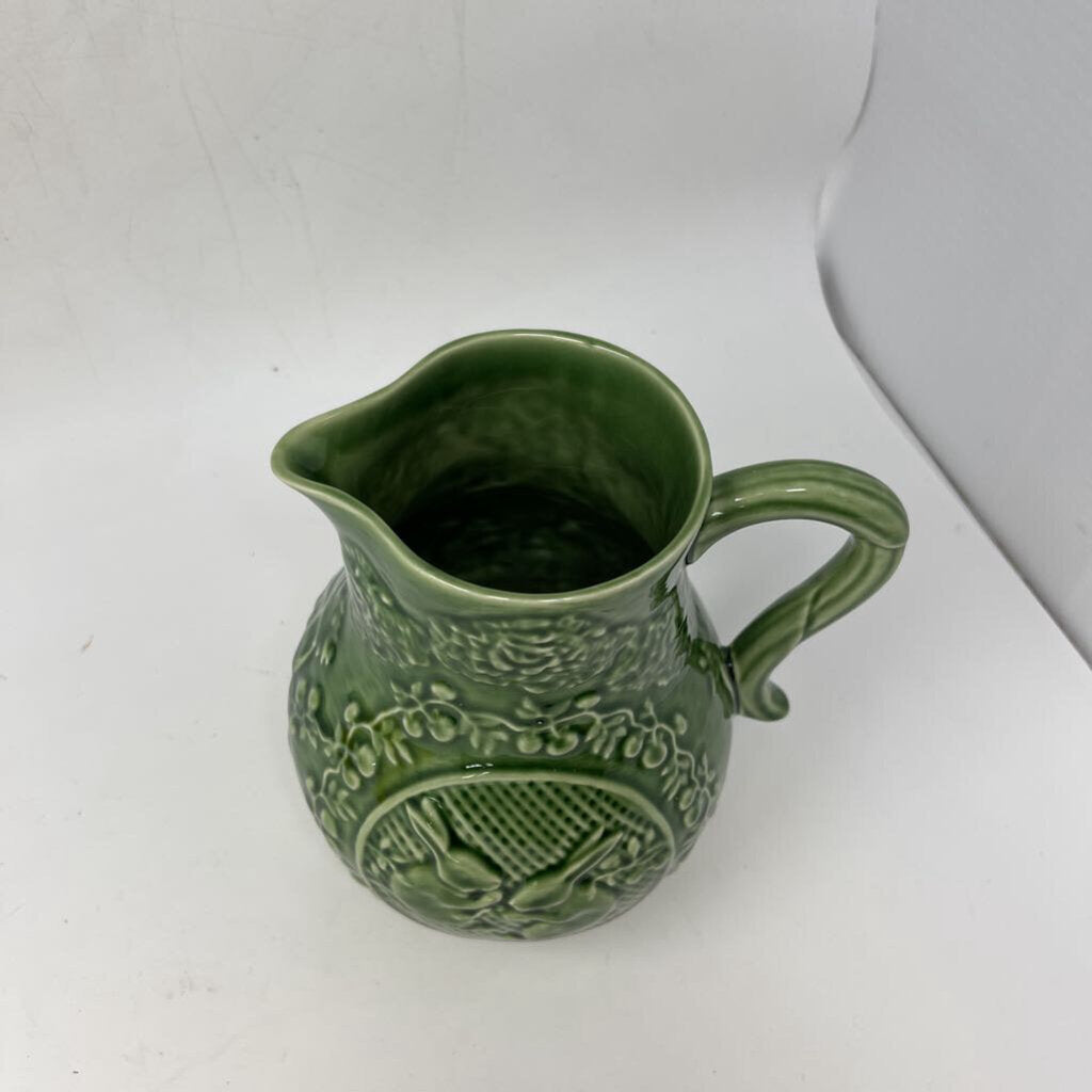 Green Ceramic Easter Pitcher