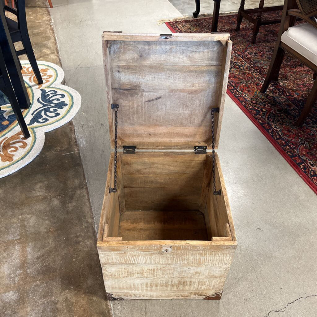 Wooden Trunk 18 X 18 X 18