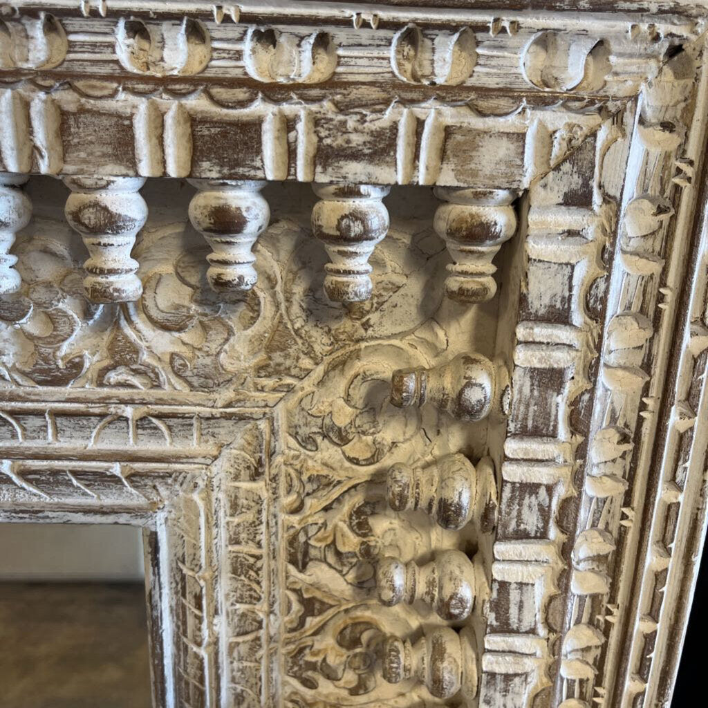 Heavy Scroll Peg Mirror 29 X 39.5