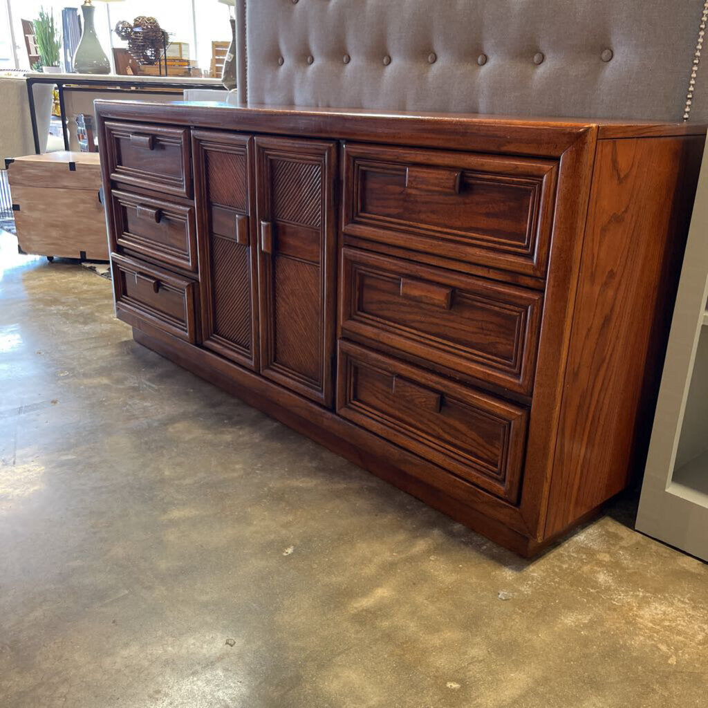 Vintage Dresser w/ Mirror 68x18x30.75