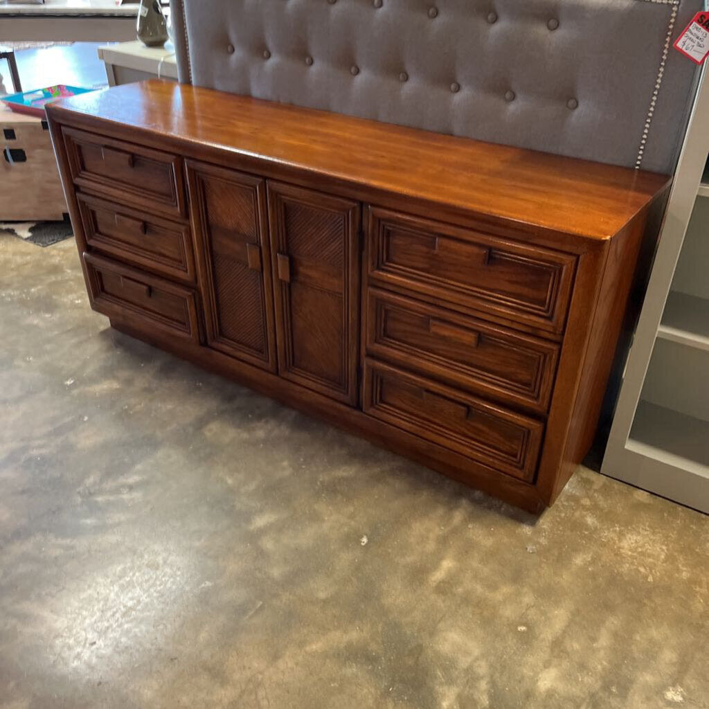 Vintage Dresser w/ Mirror 68x18x30.75