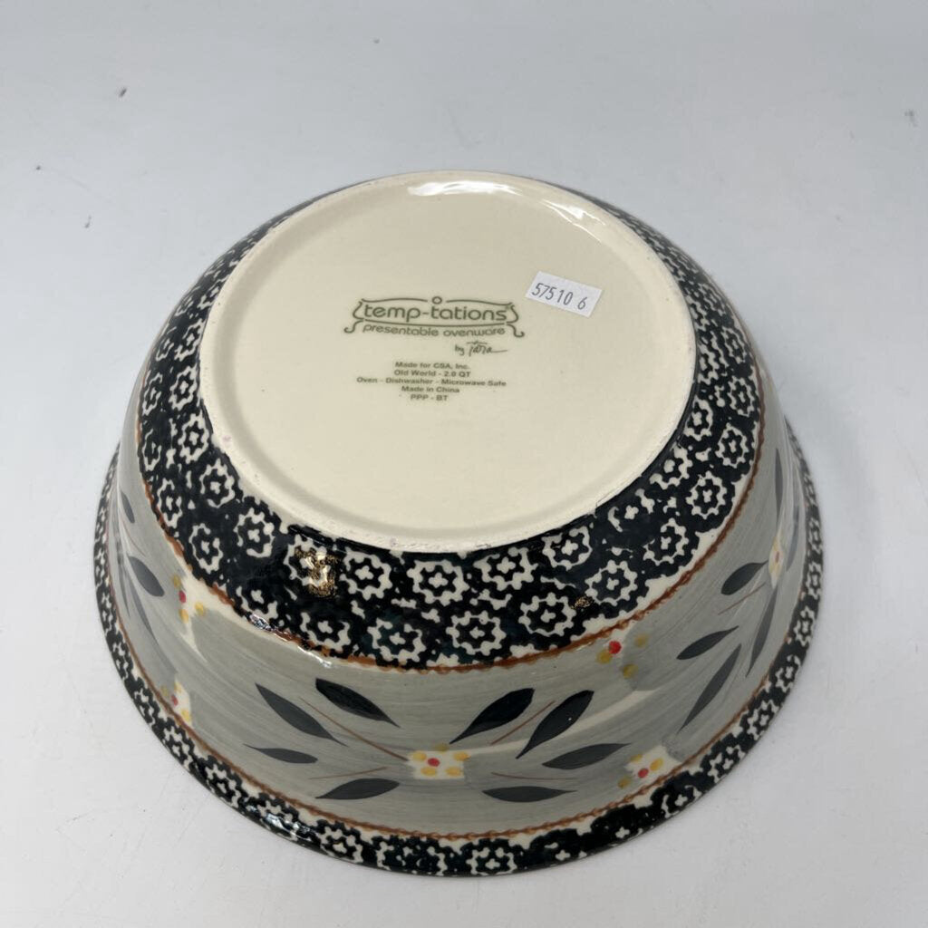 Round Serving Bowl