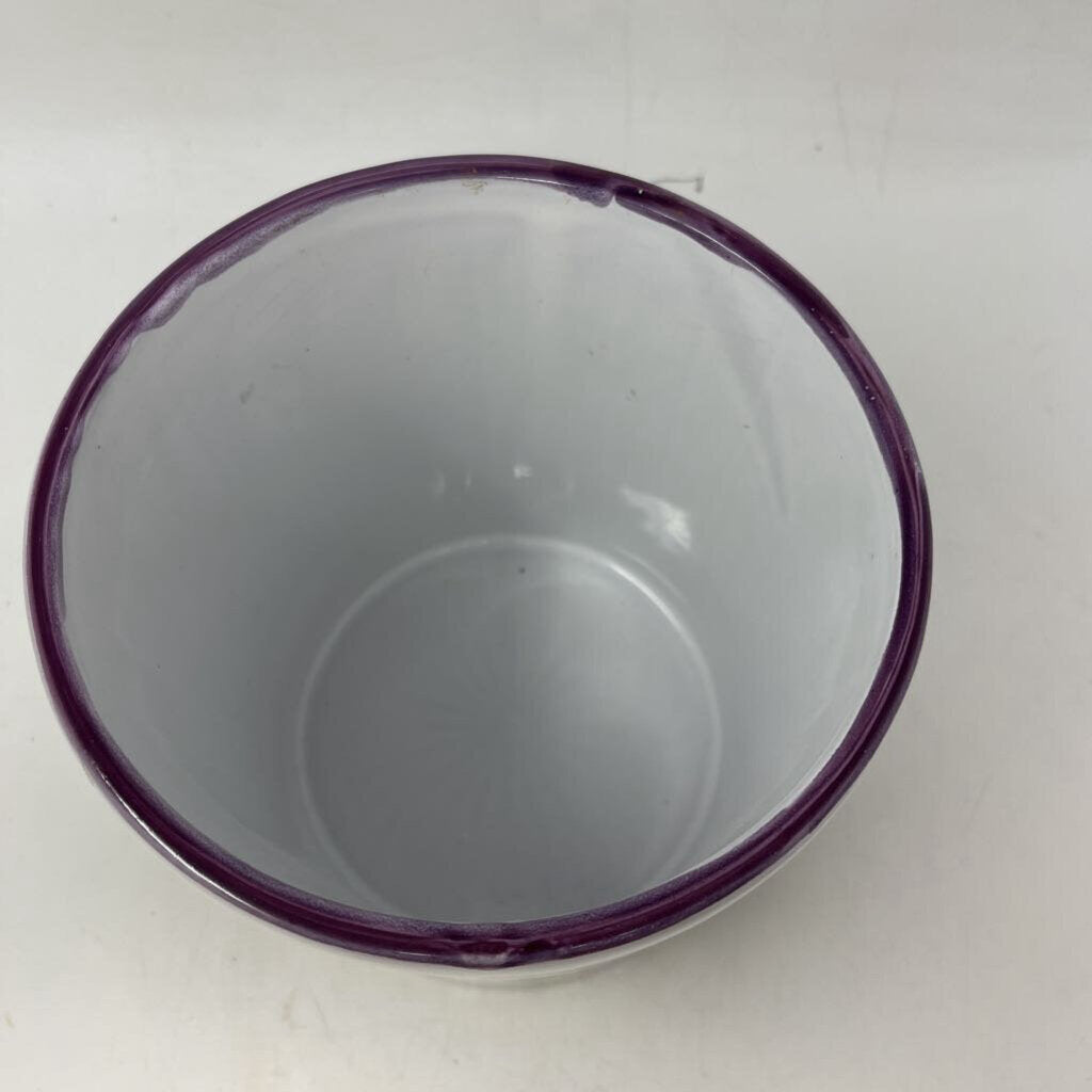Hand Painted Canister with Lid