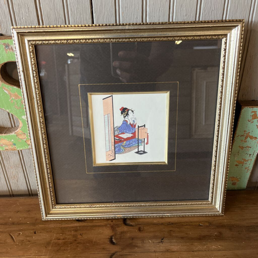 Framed Japanese Lady