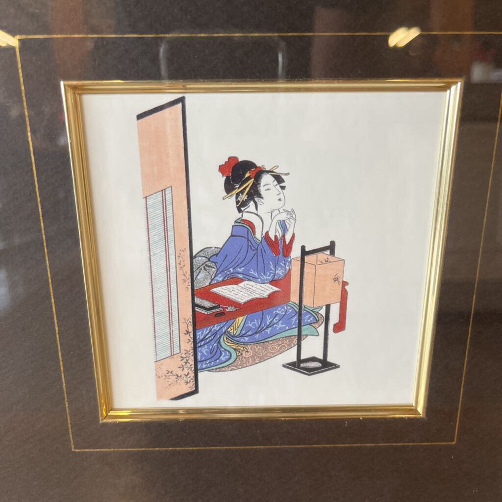Framed Japanese Lady