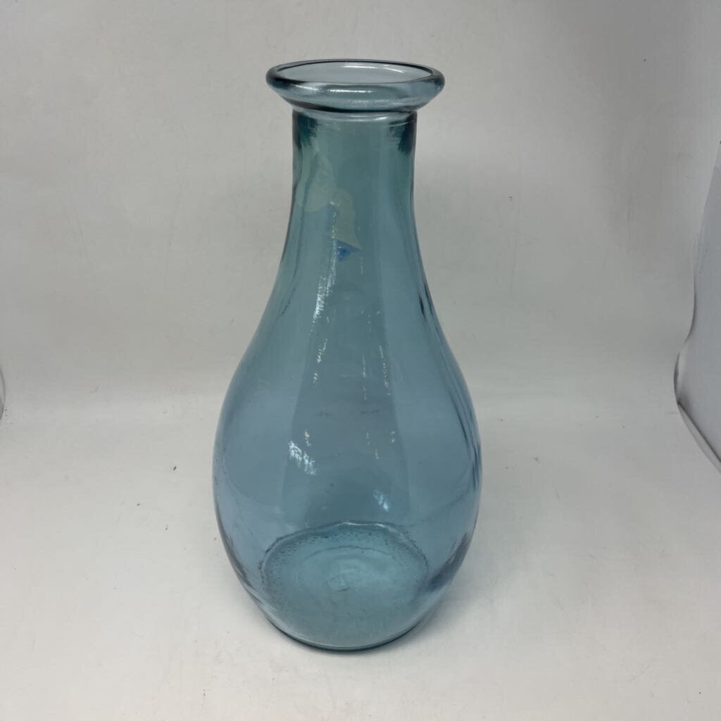 Large Recycled Glass Vase 16"