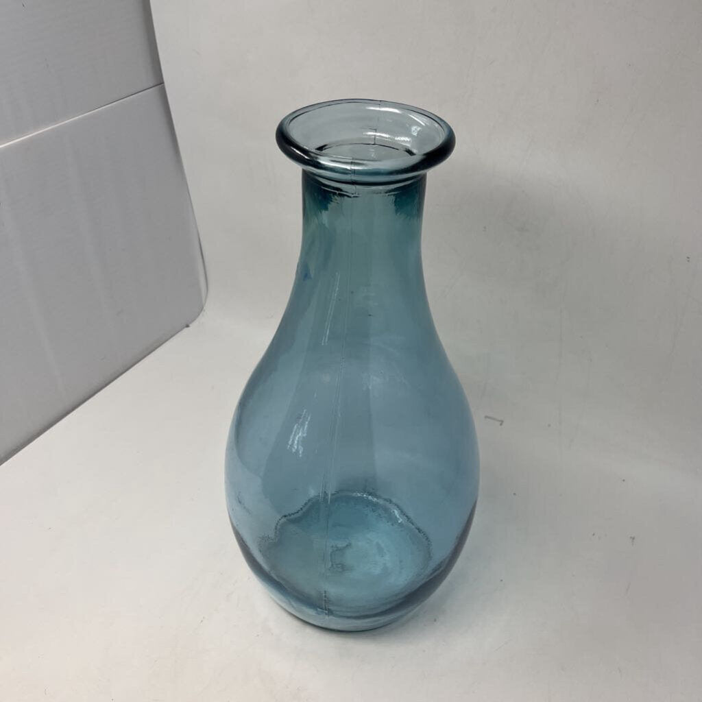 Large Recycled Glass Vase 16"