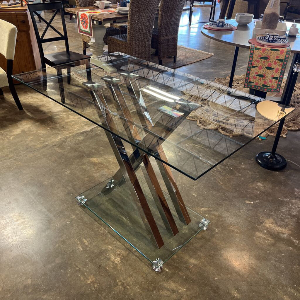 High Top Glass Top Table