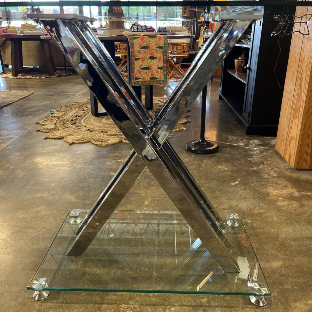 High Top Glass Top Table