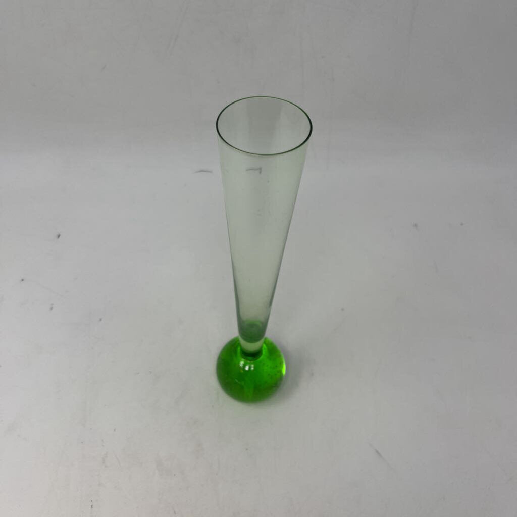 Bubble Glass Bud Vase 10in