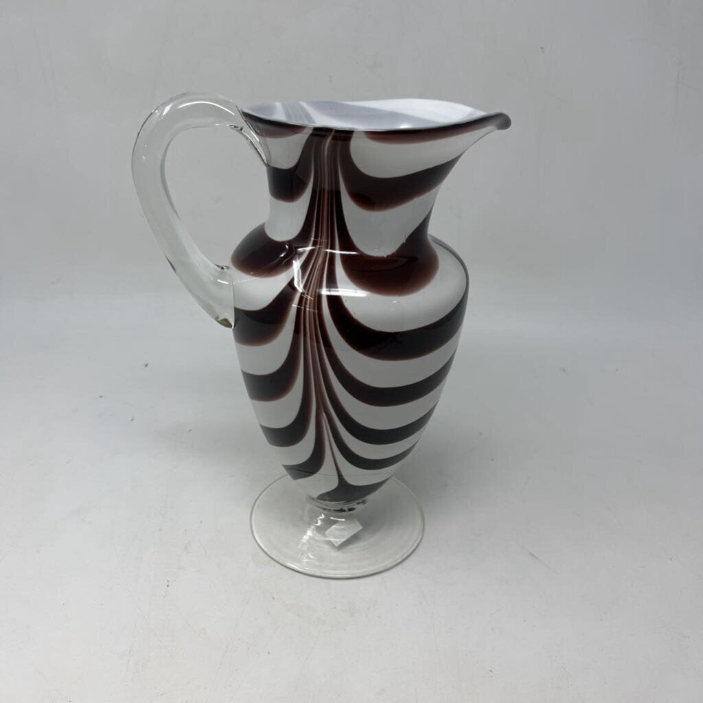 Hand Blown Glass Pitcher