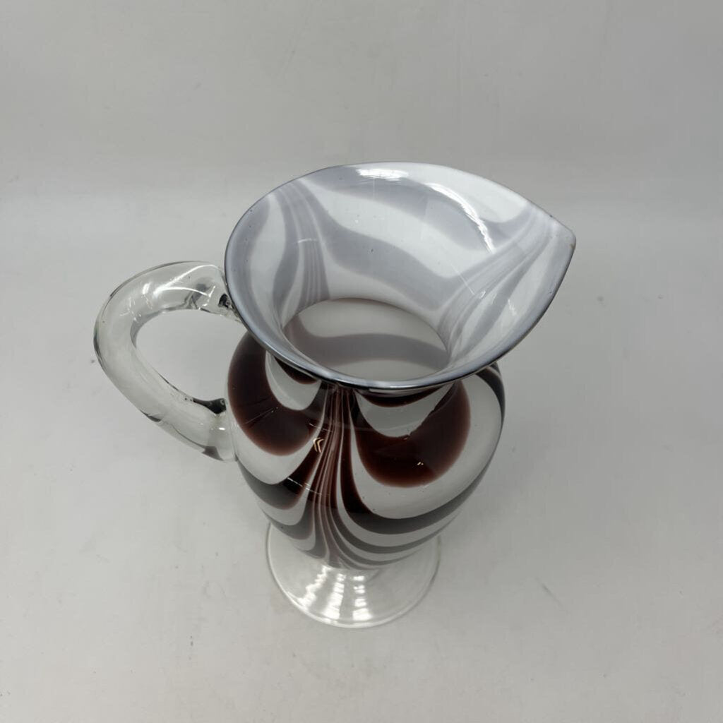 Hand Blown Glass Pitcher
