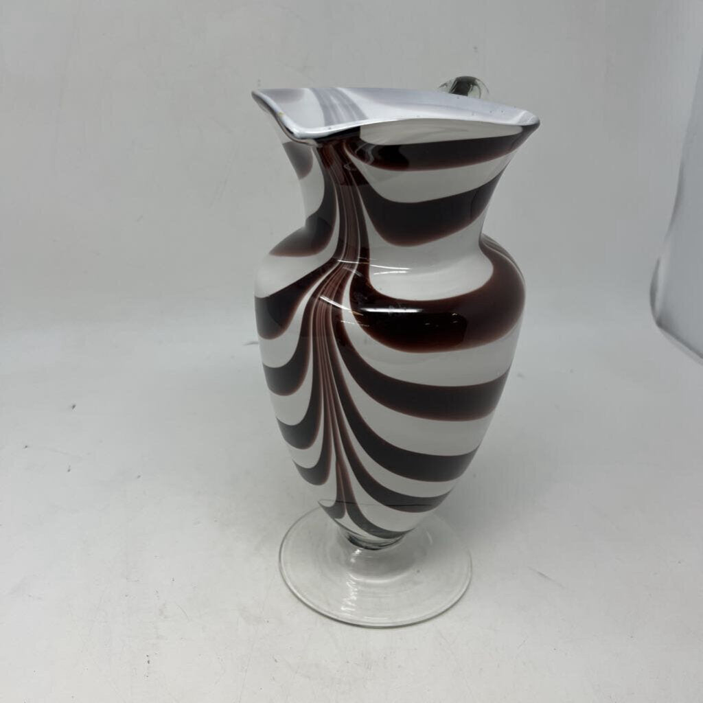 Hand Blown Glass Pitcher