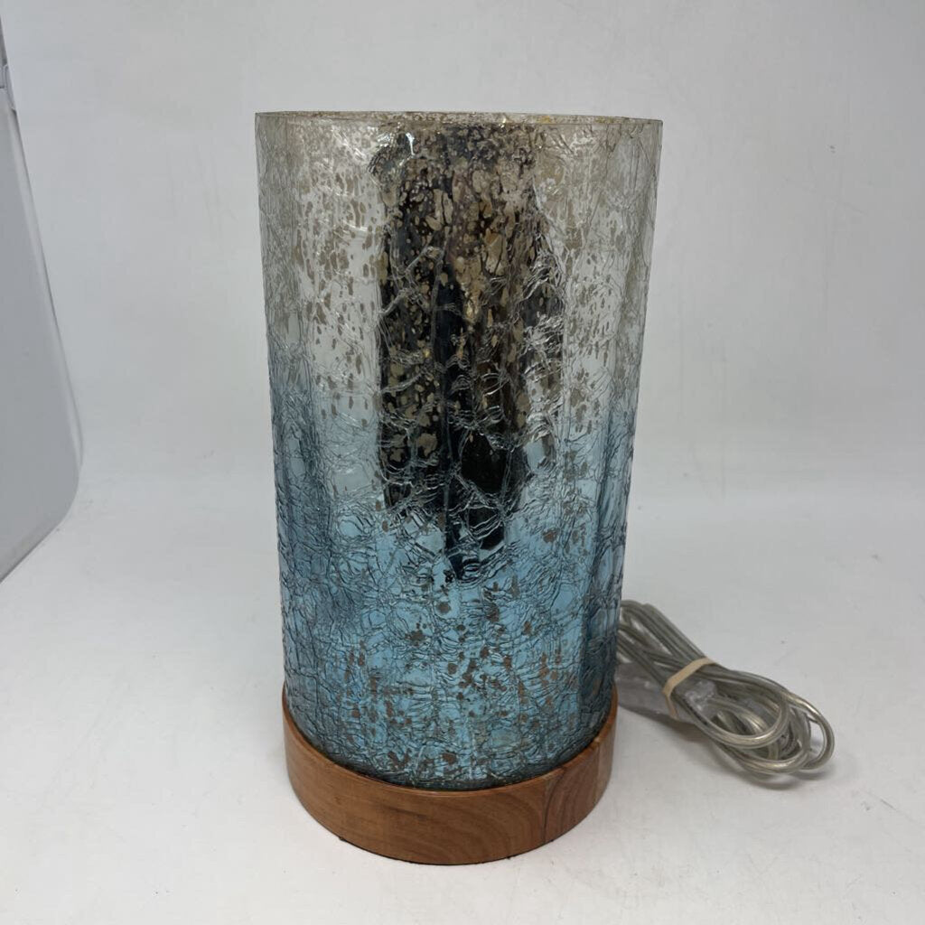 Glass /Wood Accent Lamp