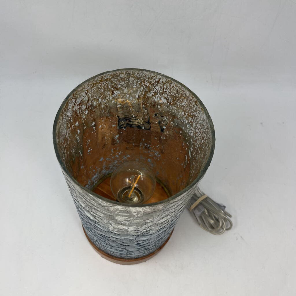 Glass /Wood Accent Lamp
