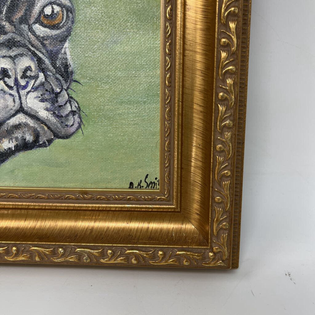 French Bulldog Oil Painting