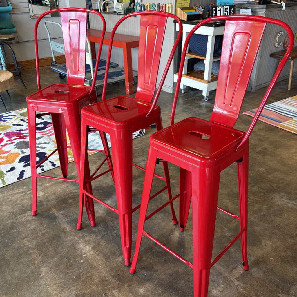 Metal Barstools Set 3