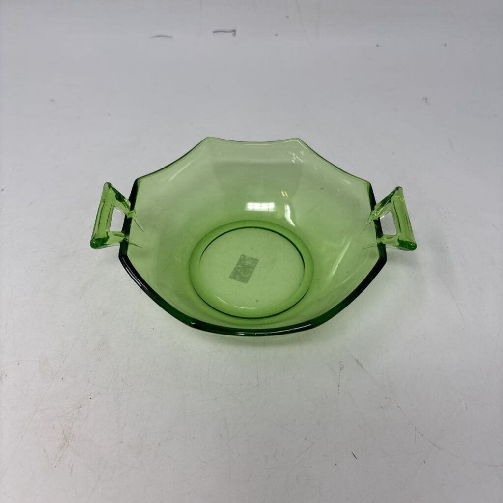 Green Depression Glass Dish