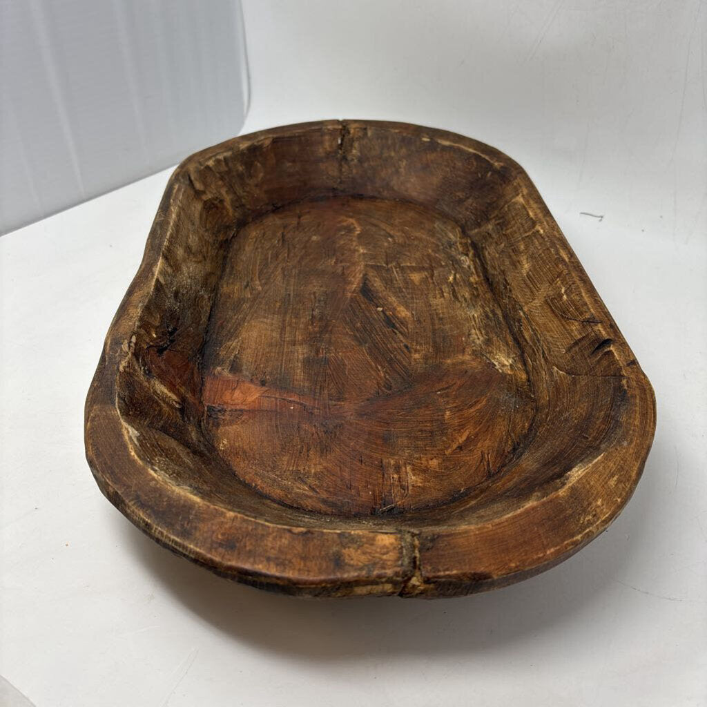 Rustic 20 in Wooden Dough Bowl