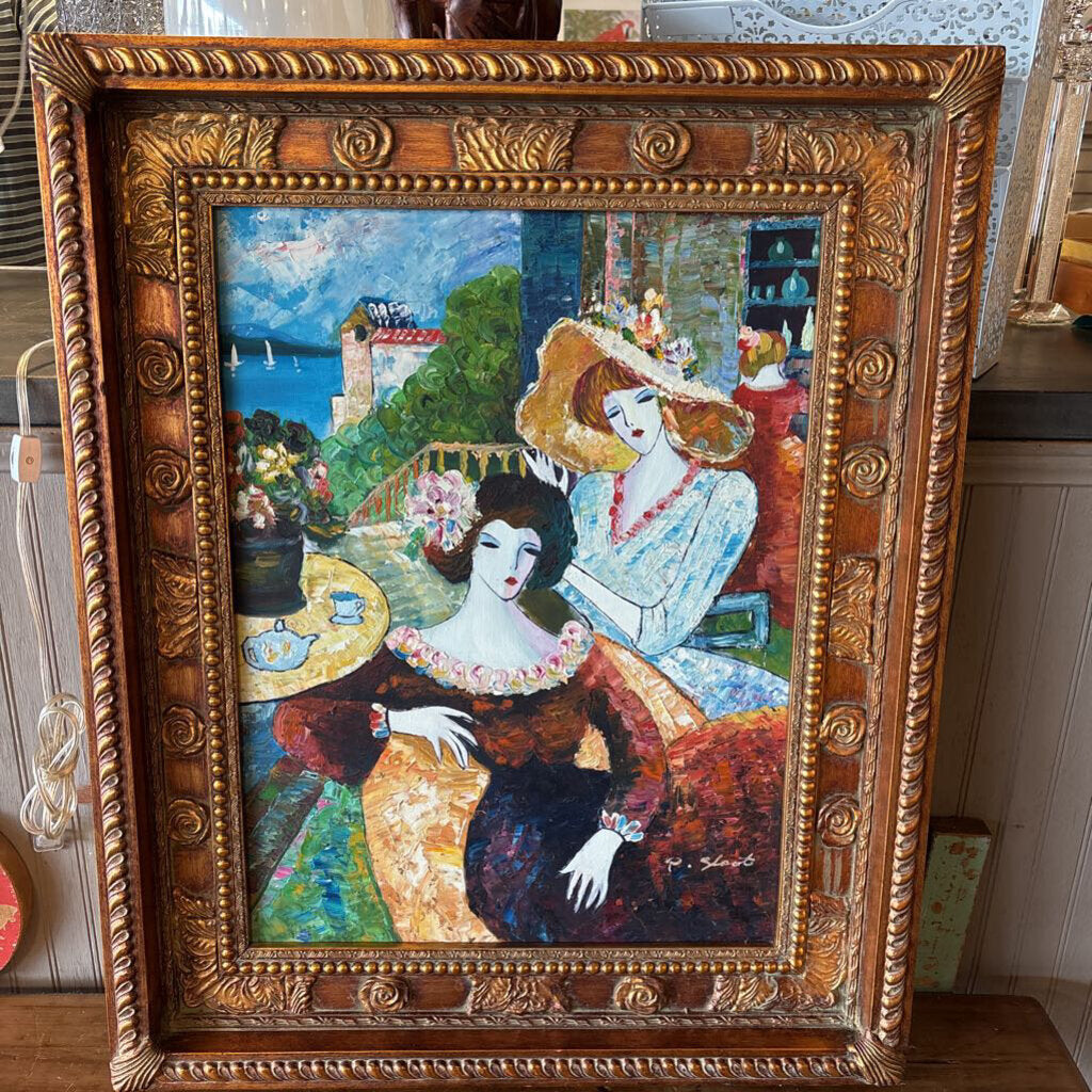 Afternoon Tea Seaside Signed R Sloot